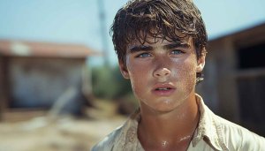 Sweaty young man portrait mobile background, 4K desktop wallpaper