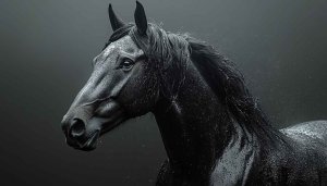 Dark Horse Portrait 4K Wallpaper - Free Mobile Background