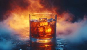 Whiskey on the Rocks 4K Desktop Background Aesthetic Drink Wallpaper