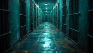 Creepy Prison Corridor Mobile Wallpaper Free Scary 4K Background