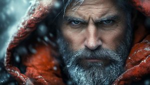 Gritty Winter Man Portrait HD Mobile Wallpaper Background Free