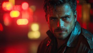 Sweaty Handsome Man Portrait Wallpaper for Mobile and Desktop