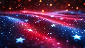 Patriotic Stars Red and Blue Background 4K Desktop Wallpaper