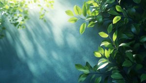 Green Leaves and Sunlight Mobile Wallpaper, Nature Desktop Background