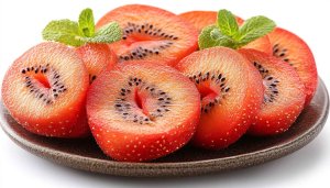 Strawberry Kiwi Hybrid Fruit Dessert Mobile Wallpaper Free Backgrounds