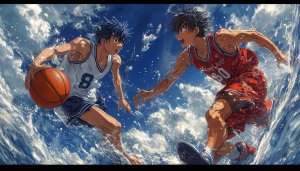 Anime Basketball Mobile Wallpaper - Slam Dunk Style Background 4K