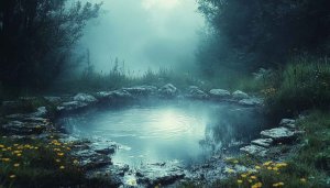 Enchanted Forest Pond Scenery Wallpaper 4K Desktop Mobile Background
