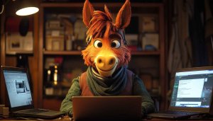 Vivo donkey programmer free 4K wallpaper for desktop background use