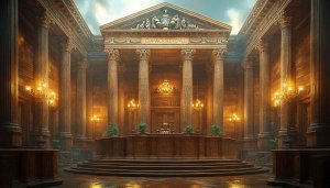 Grand Courtroom Wallpaper HD for Desktop Background, Free Court Image