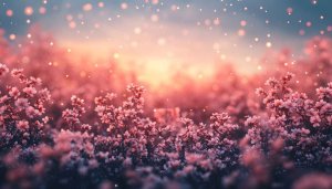 Pink Flowers Field 4K Mobile Wallpaper Spring Nature Background