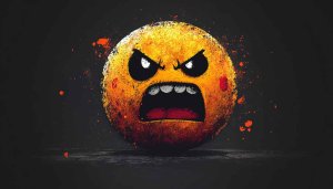 Grumpy Emoji Art HD Phone Wallpaper and Desktop Background