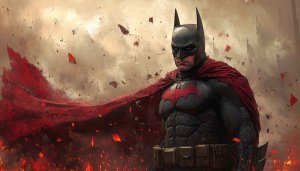Batman Red Death Wallpaper 4K Desktop Background for Mobile