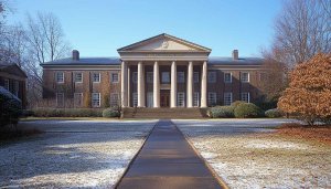 Classical Architecture Winter Building Mobile Wallpaper, Desktop Backgrounds Free