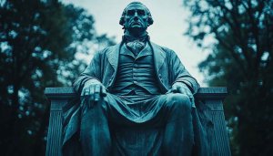 George Washington Statue Wallpaper 4K Desktop Background Historical Figure Art