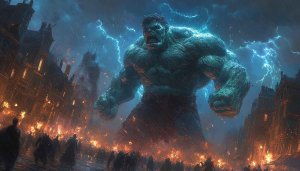 The Incredible Hulk City Destruction 4K Wallpaper Mobile Background