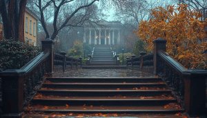 Autumn Steps to Building Mobile Wallpaper Free 4K Desktop Background