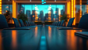 Meeting Room City View Free 4K Desktop Wallpaper Background