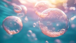 Underwater Bubble Aesthetic 4K Desktop Background Mobile Phone Wallpaper