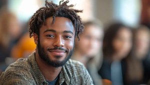 Portrait Young African Man HD Mobile Background Free Use