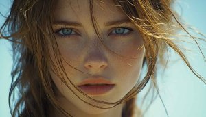 Freckled Woman Portrait Free Mobile Background Aesthetic Pretty Girl Wallpaper