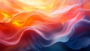 Abstract Orange Waves 4K Mobile Wallpaper for Android and iPhone