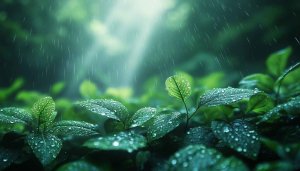 Green Rain Forest Leaves 4K Desktop Mobile Wallpaper Nature Background