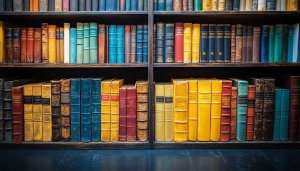 Full Bookshelf Wallpaper, Old Books Background, 4K Desktop Wallpaper