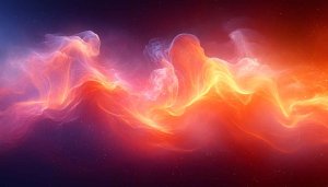Fiery Galaxy Mobile Wallpaper, 4K Desktop Background, Orange Space Art