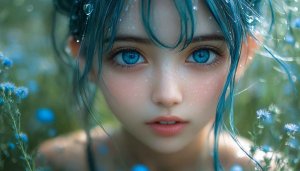 Blue Eyes Anime Girl Mobile Wallpaper 4k Free Download