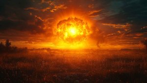 Fiery Explosion Wallpaper for Desktop Backgrounds, Mobile Backgrounds 4K