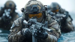 Military Underwater Combat Team 4K Desktop Background Wallpaper Free