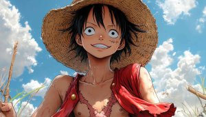 One Piece Luffy Wallpaper, Anime Character 4K Desktop Background