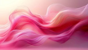 Abstract Pink Waves Desktop Wallpaper, Soft Gradient Mobile Background