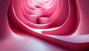 Abstract Pink 3D Shapes 4K Desktop Background Mobile Wallpaper