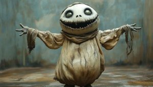 Creepy Halloween Monster Wallpaper for Desktop and Mobile Backgrounds