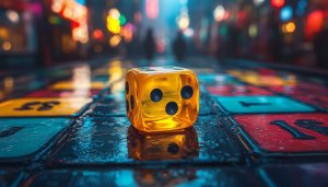 Golden Dice Casino Game Mobile Wallpaper | 4K Desktop Background