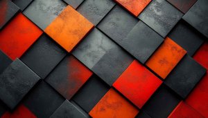 Abstract Gray Orange Square 4K Desktop Wallpaper Computer Background