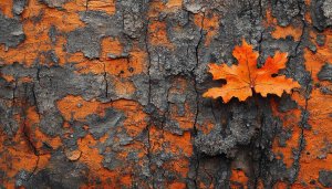 Autumn Leaf Texture Background 4K Wallpaper for Desktop and Mobile