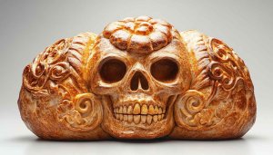 Dia de los Muertos Pan de Muerto Skull Mobile Wallpaper