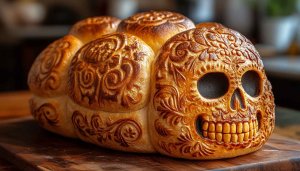 Day of the Dead Bread Wallpaper - Pan de Muerto Background