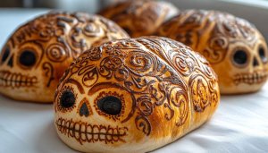 Dia de los Muertos Bread, Skull Wallpaper, Day Of Dead