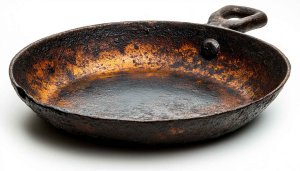 Vintage Cast Iron Pan Texture Free Desktop Background Wallpaper