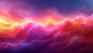 Vibrant Colorful Nebula Clouds Space Stars 4K Desktop Wallpaper