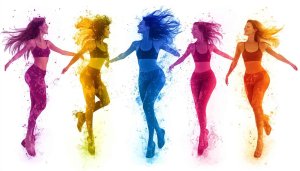Colorful Women Dance Art Wallpaper for Desktop Mobile Background