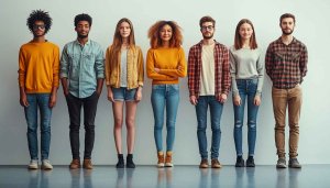 Diverse Group Portrait Wallpaper, Fashion, Casual Style, No Sign Up