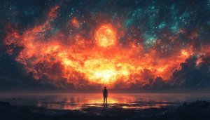 Fiery Universe 4K Wallpaper For Desktop, Free Galaxy Mobile Background