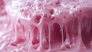 Pink Slime Aesthetic Wallpaper, Abstract Sweet Desktop Background, Bubble Gum Texture