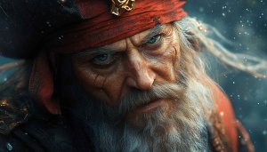 Pirate Portrait 4K Wallpaper Jack Sparrow Style Desktop Background