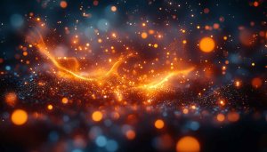 Abstract Glittering Light Particles 4K Desktop Mobile Background Wallpaper