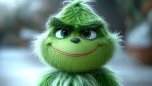 The Grinch Smiling Portrait Mobile Wallpaper Christmas Movie Background